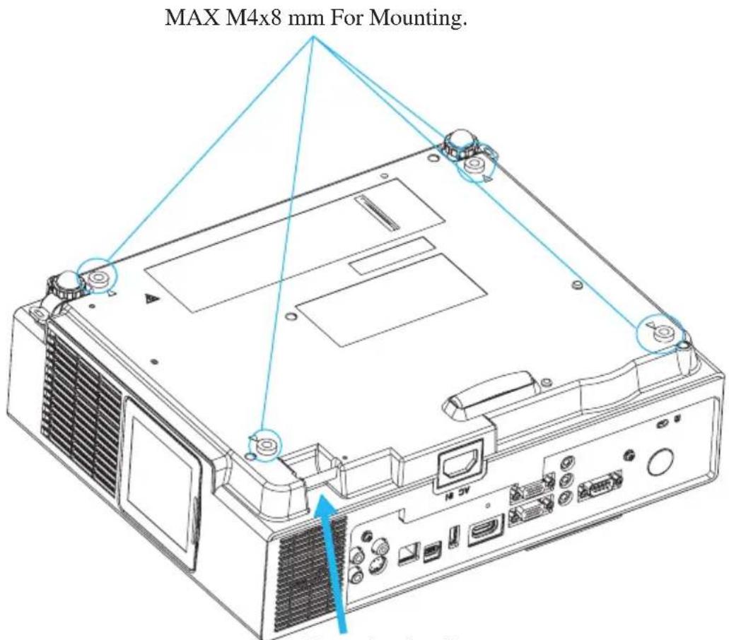 EIKI LC-WNB3000N - Ceiling Mounted Installation Guide - 1