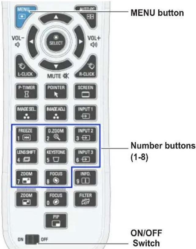 EIKI LC-WUL100A - Remote Control Code - 1