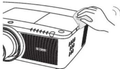 EIKI LC-WUL100A - Cleaning the Projector Cabinet - 1