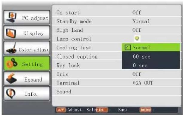 EIKI LC-WNS3200 - Cooling fast - 1