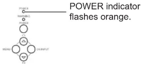 EIKI LC-WNS3200 - POWER indicator - 1