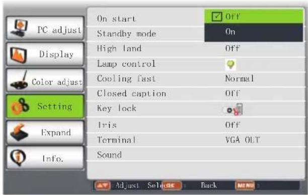 EIKI LC-WNS3200 - On start - 1