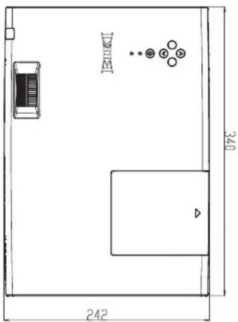 EIKI LC-WNS3200 - Dimensions - 3