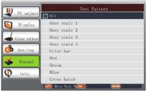 EIKI LC-WNS3200 - Test Pattern - 1