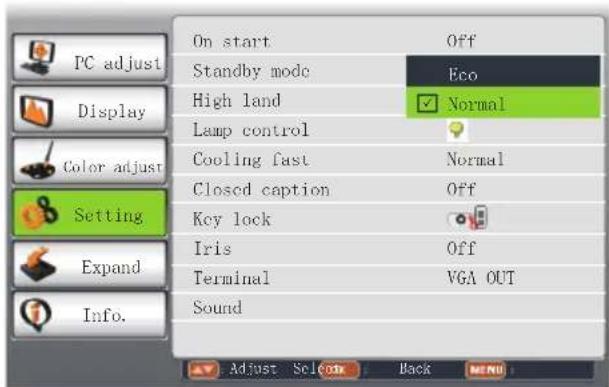 EIKI LC-WNS3200 - Standby mode - 1