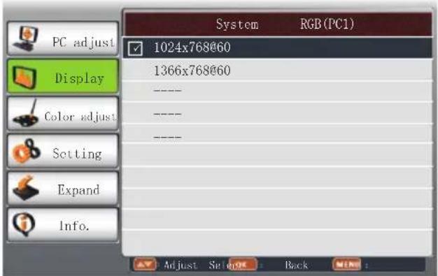 EIKI LC-WNS3200 - Select computer system manually - 1