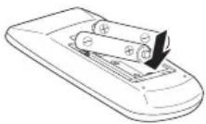 EIKI LC-WB200 - Remote control Battery Installation - 2
