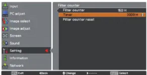 EIKI LC-WB200 - Fig.1 Filter warning icon - 2