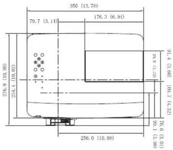EIKI LC-WB200 - Dimensions - 2