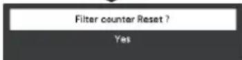 EIKI LC-WB200 - Resetting the Filter Counter - 8