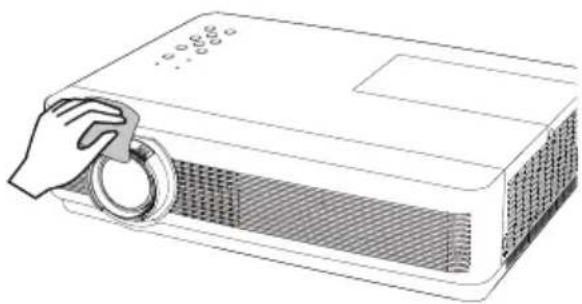EIKI LC-WB200 - Cleaning the Projector Cabinet - 1