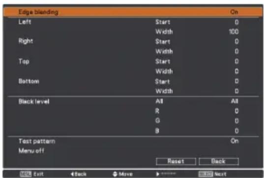 EIKI LC-HDT700 - Edge blending - 2
