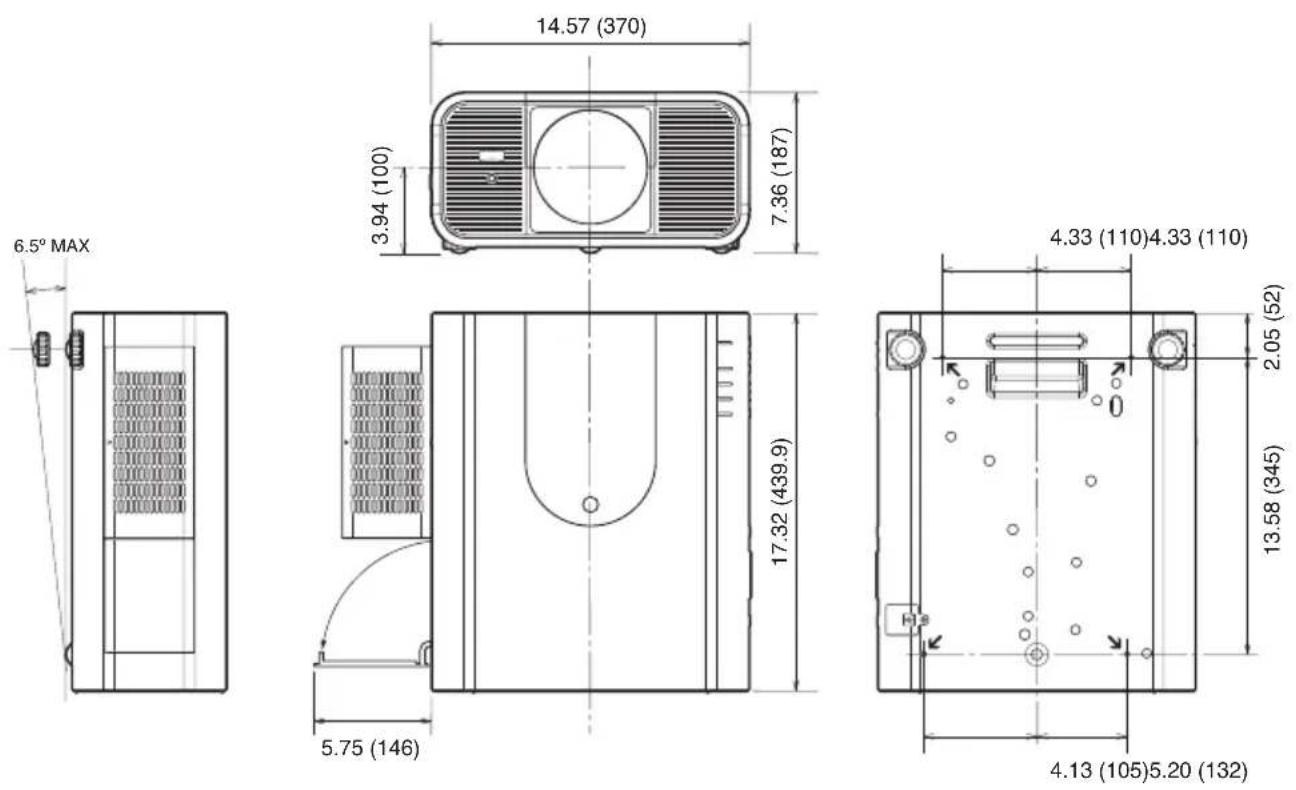 EIKI LC-HDT700 - Dimensions - 1