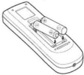 EIKI LC-HDT700 - Remote Control Battery Installation - 2