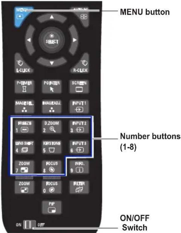 EIKI LC-HDT700 - Remote Control Code - 1