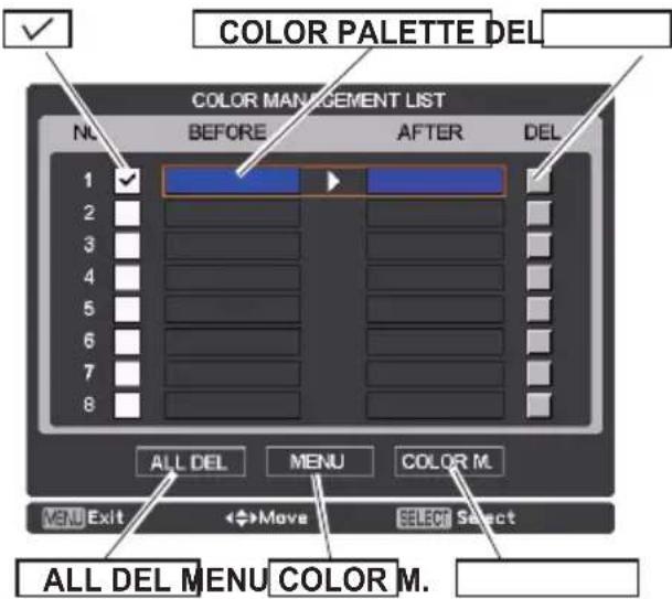 EIKI LC-HDT700 - COLOR SELECTION MODE - 2