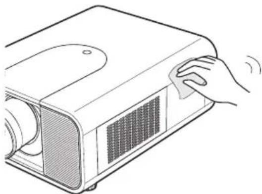 EIKI LC-HDT700 - Cleaning the Projector Cabinet - 1