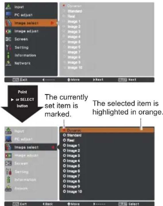 EIKI LC-HDT700 - How to Operate the On-Screen Menu - 3