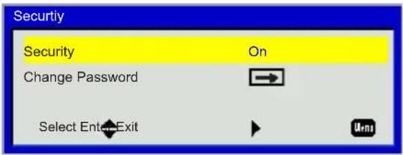 EIKI EIP-WSS3100 - Setting | Security - 1