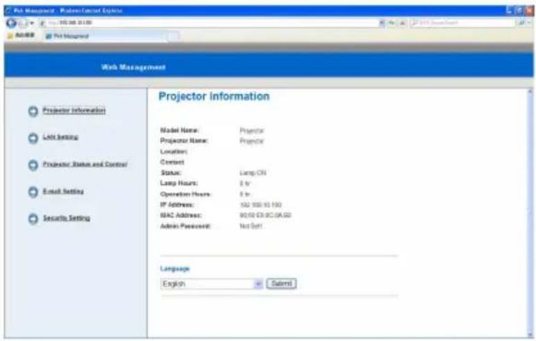 EIKI EIP-WSS3100 - Projector Information Page - 1