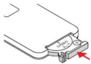EIKI EIP-WSS3100 - Remote Control Battery Installation - 3