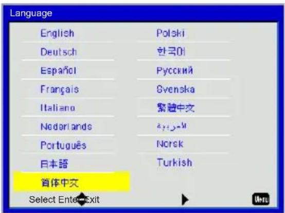 EIKI EIP-WSS3100 - Language - 1