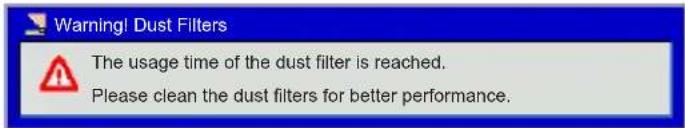 EIKI EIP-WSS3100 - Replacing and cleaning the optional dust filter - 1
