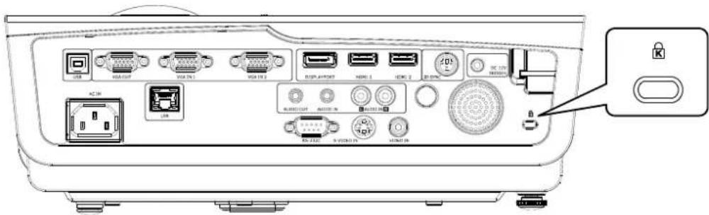 EIKI EIP-W4600 - Using the Kensington ^® Lock - 1