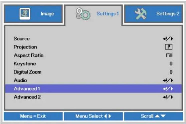EIKI EIP-W4600 - Setting the OSD Language - 1