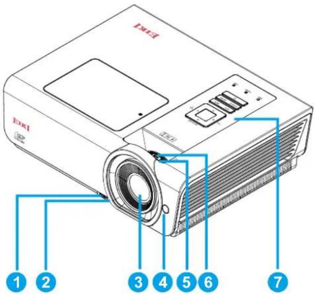EIKI EIP-W4600 - Front-right View - 1