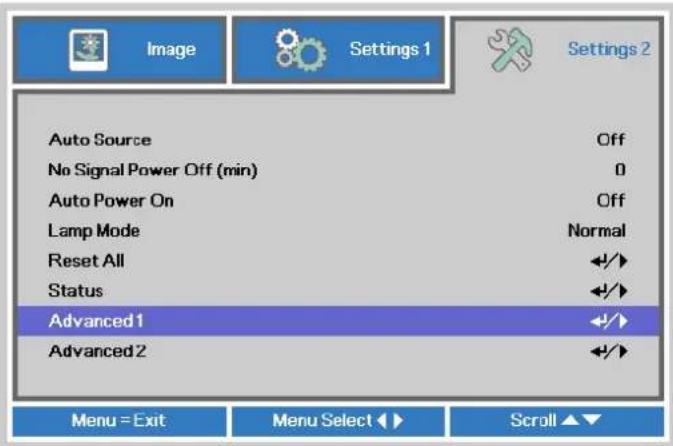 EIKI EIP-U4700 - Resetting the Lamp - 1