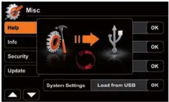 ZENEC ZE-NC4121D (Hyundai) - SETUP: IMPORT/EXPORT SYSTEM SETTINGS - 1