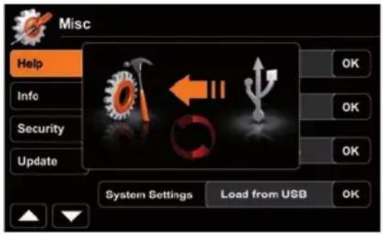 ZENEC ZE-NC4121D (Hyundai) - SETUP: IMPORT/EXPORT SYSTEM SETTINGS - 2