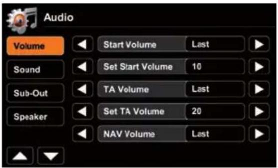 ZENEC ZE-NC4121D (Hyundai) - SETUP: AUDIO - 1
