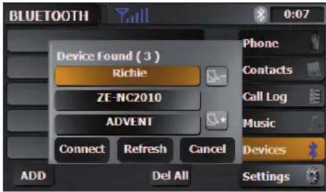 ZENEC ZE-NC4110 (Hyundai Santa Fe) - SUCHEN NACH EINEM MOBILTELEFON IN IHRER NÄHE - 1
