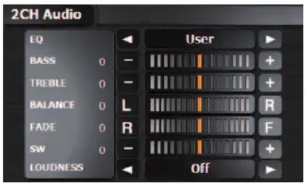 ZENEC ZE-NC4110 (Hyundai Santa Fe) - AUDIO CONTROL MENU - 1
