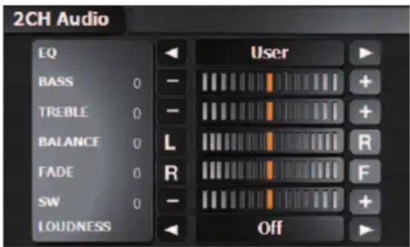 ZENEC ZE-NC4110 (Hyundai Santa Fe) - AUDIO CONTROL MENÜ - 1