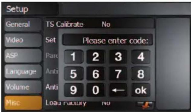 ZENEC ZE-NC4110 (Hyundai Santa Fe) - SICHERHEITSCODE - 2