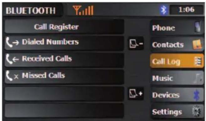 ZENEC ZE-NC4110 (Hyundai Santa Fe) - CALL LOG - 1