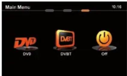 Main Menu 10:16 DVD DMBT DVBT Off