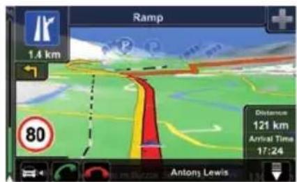 Ramp 1.4 km 80 Distance 121 km Arrival Time 17:24 Antony Lewis