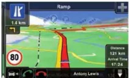 Ramp 1.4 km 80 Distance 121 km Arrival Time 17:24 Antony Lewis