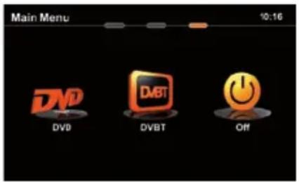 Main Menu 10:16 DV DVBT Off