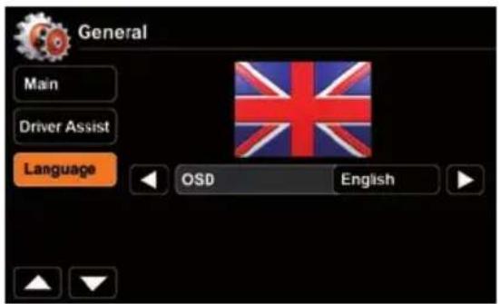 General Main Driver Assist Language OSD English