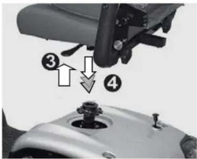 KYMCO Maxi XLS ForU - Inserting the seat: - 1