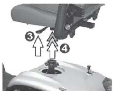 KYMCO Maxi XLS ForU - Removing the seat: - 2