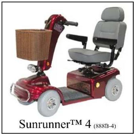 Shoprider Sunrunner 3 Deluxe - Mid-Size Scooters - 2