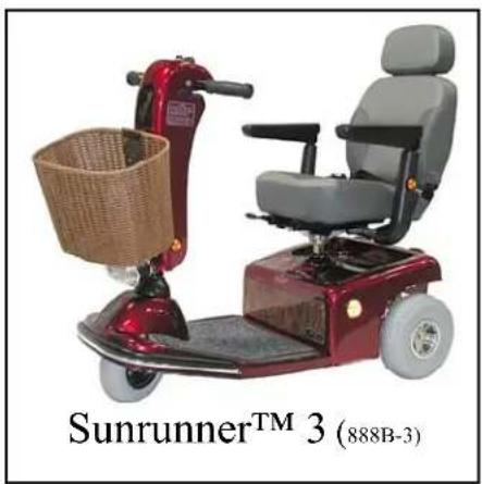 Shoprider Sunrunner 3 Deluxe - Mid-Size Scooters - 1