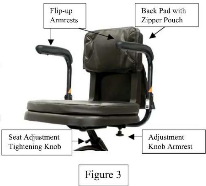 Shoprider Echo 3 - Seat Removal & Upgrades (Fig 3) - 1