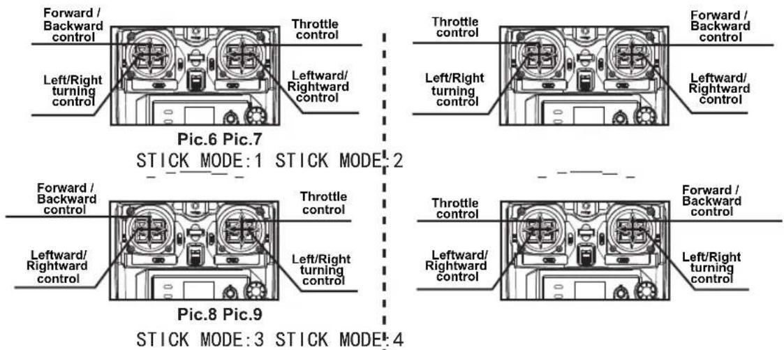 Manta Sky Stig MDR003 - Stick mode selection - 1